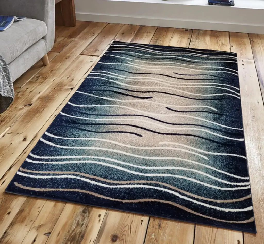 Jersey Area Rugs, 5x7 Blue Rectangle Carpets Living Room furnia