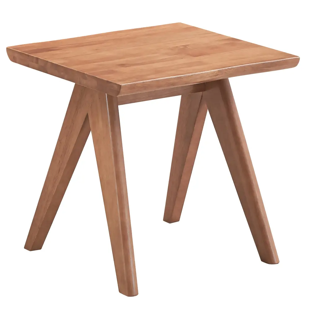 Natural Accent Table Rectangular Rubber Wood Primary Living Space Furniture furniture max