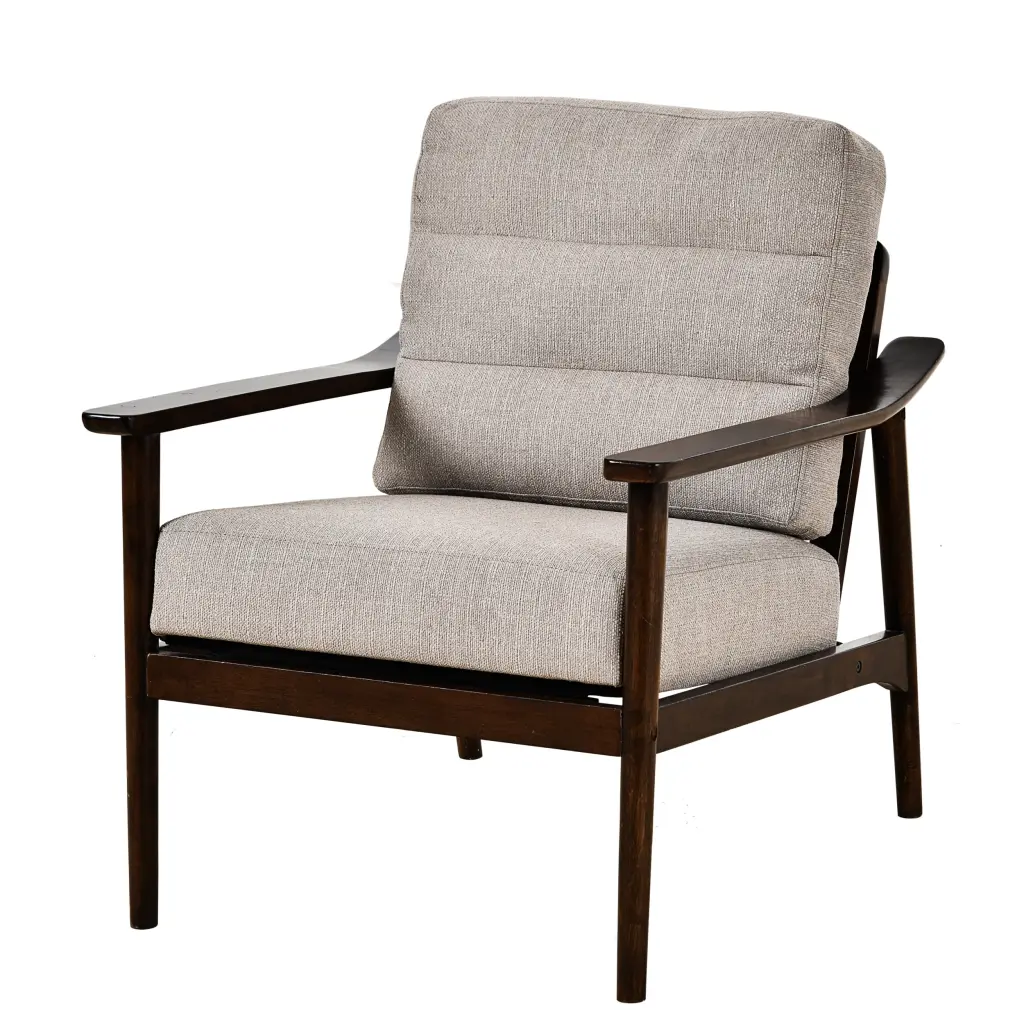 Home Accent Chair Mid Century Modern Upholstered Lounge Arm Chair Living Room Furniture samhao