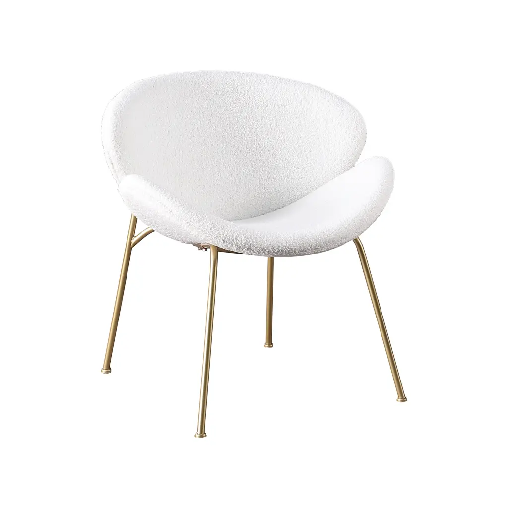 2 Chair 1 Carton Modern Lounge Chair Teddy Velvet Cover Bedroom Living Room w1241 artisan furniture