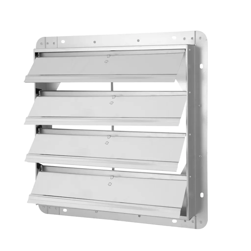 Ipower 18 Inch Square Aluminum Automatic Gravity Shutter Louver Vent w1134dhs