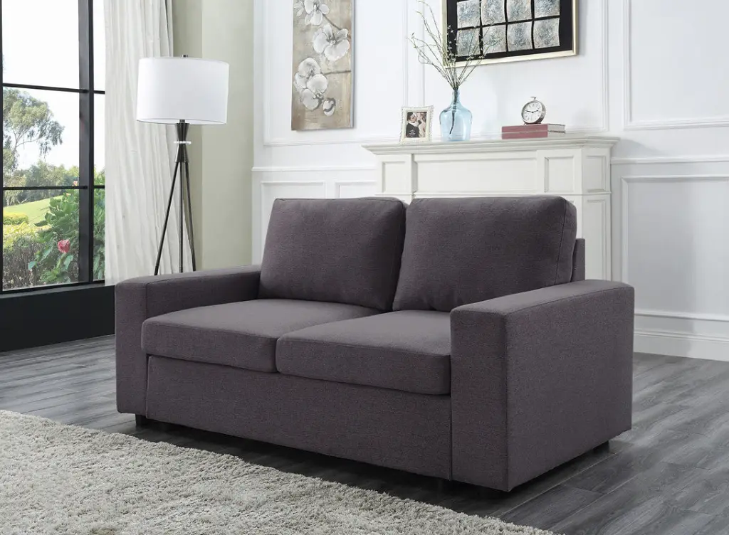Brenton 68 Inch Loveseat Dark Gray Linen Dark Gray Linen lilola home