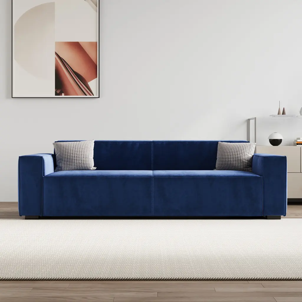 88.6 Inch Modern 3 Seater Loveseat Cloud Sofa Living Room w2656