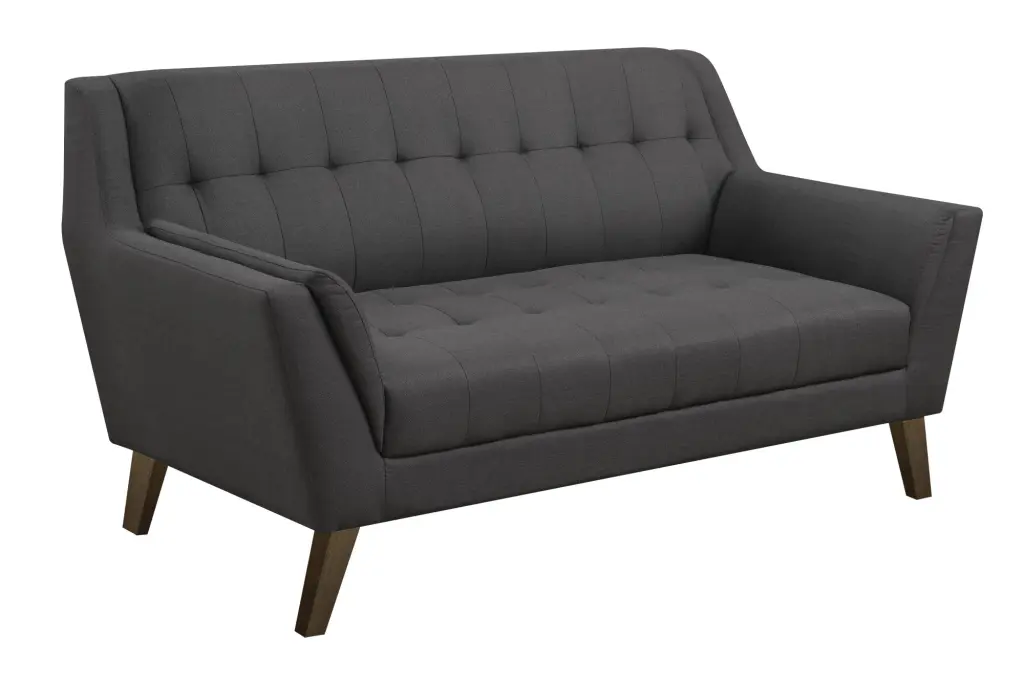 Browning Gray Loveseat Gray Foam and Engineered Wood Frame wallace - bay