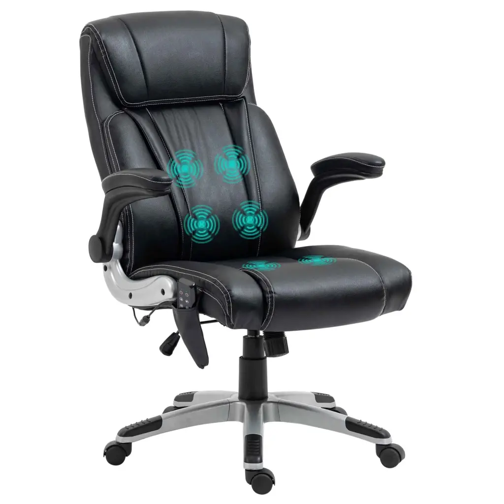 Vinsetto Executive Massage Office Chair 6 Vibration Points and Heated Function aosom business