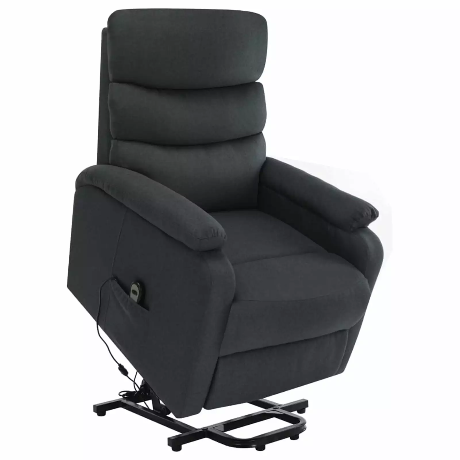 Andoer Stand-up Massage Recliner Dark Gray Fabric Electric Lift Chair