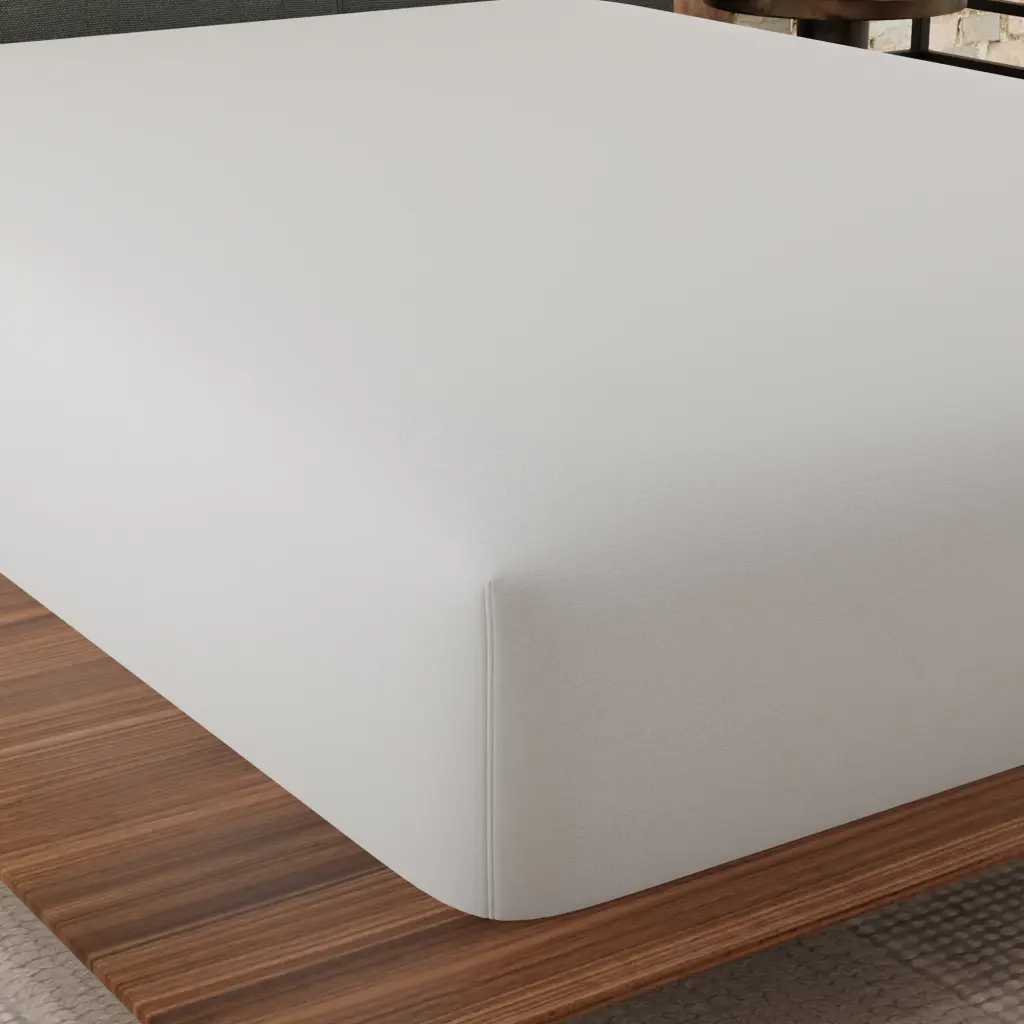 Essentials Woven Microfiber Water Resistant Mattress Protector Full White motiontrend