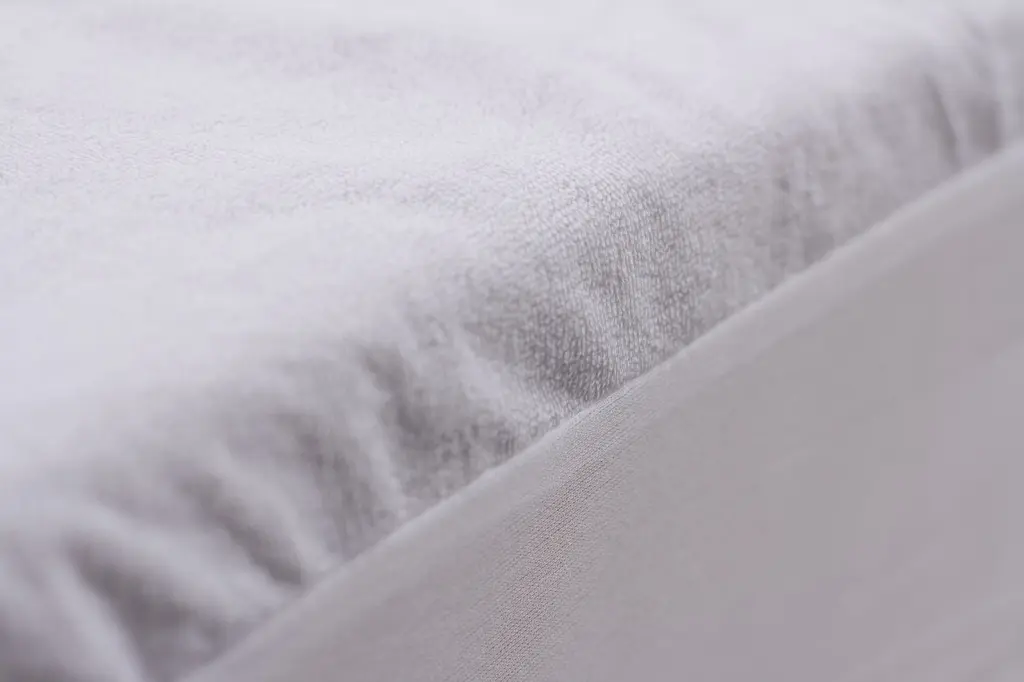 Cotton Loop Mattress Protector Twin XL White Cotton Soft Bedding Cover omne sleep