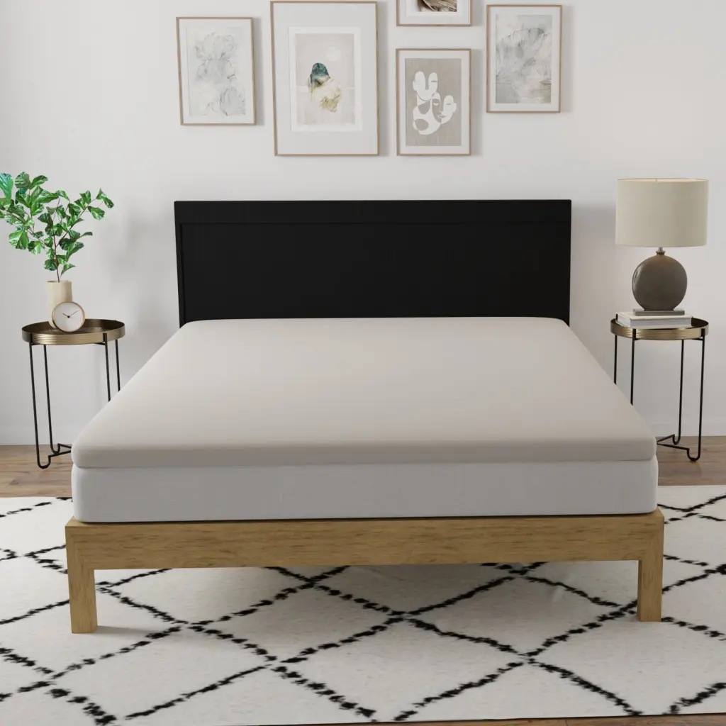 3 Inch Gel Memory Foam Mattress Topper Full Size White motiontrend