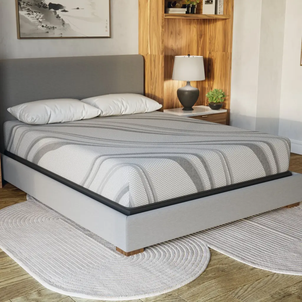 10 Inch Pro Gel Foam Medium Queen Memory Foam Mattress Gray diamond mattress