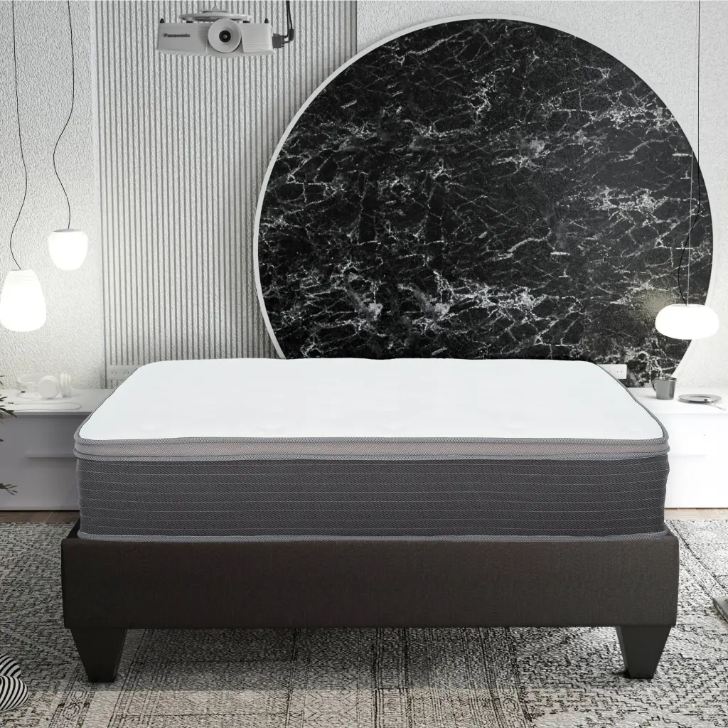 12 Inch King Size Pocket Spring Hybrid Mattress Bed Box Plush kanepe