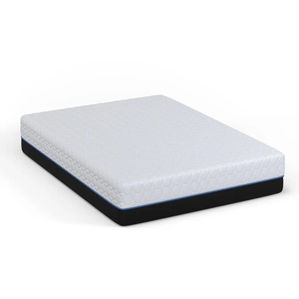 Copper Lux 14" Queen Mattress Off White Grey Foam omne sleep