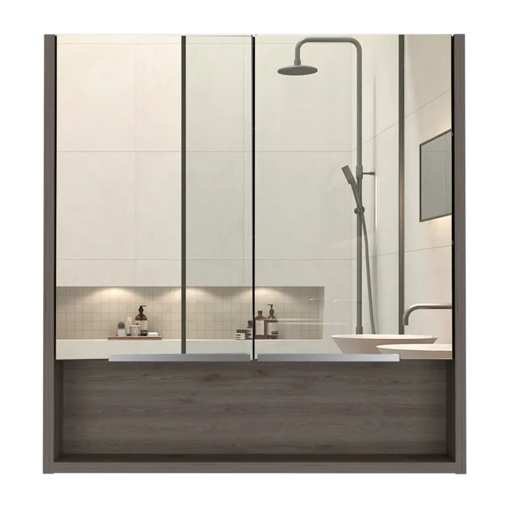 Manchester Rectangle Medicine Cabinet Mirror And Light Oak Finish furniture max