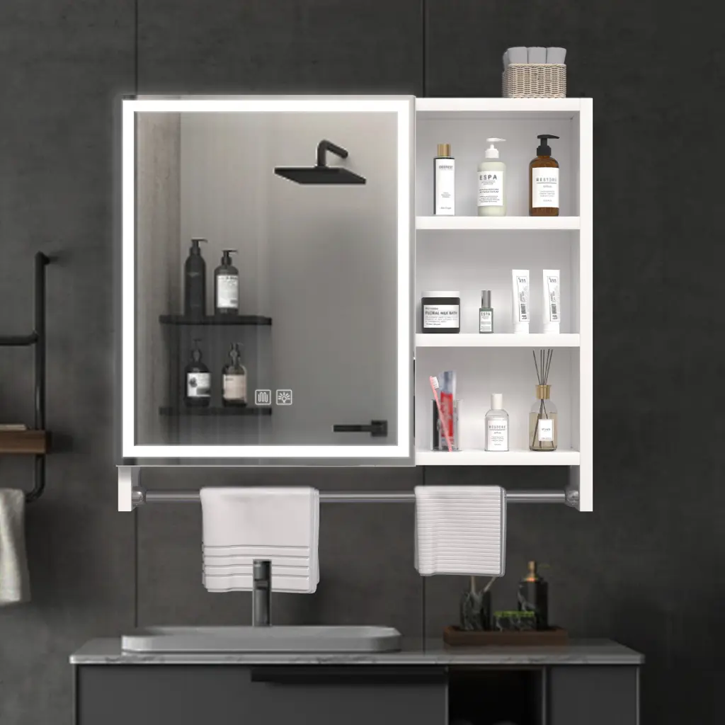 Modern 32X28 Inches Bathroom Cabinet Mirror and Storage furniture specialist