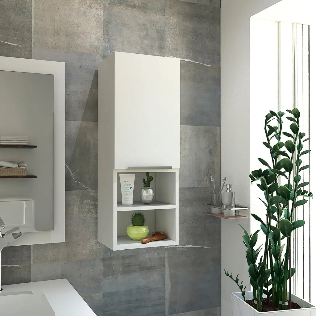 Mila Bathroom Cabinet Two Internal Shelves Two External Shelves Single Sink rta mubles colombia