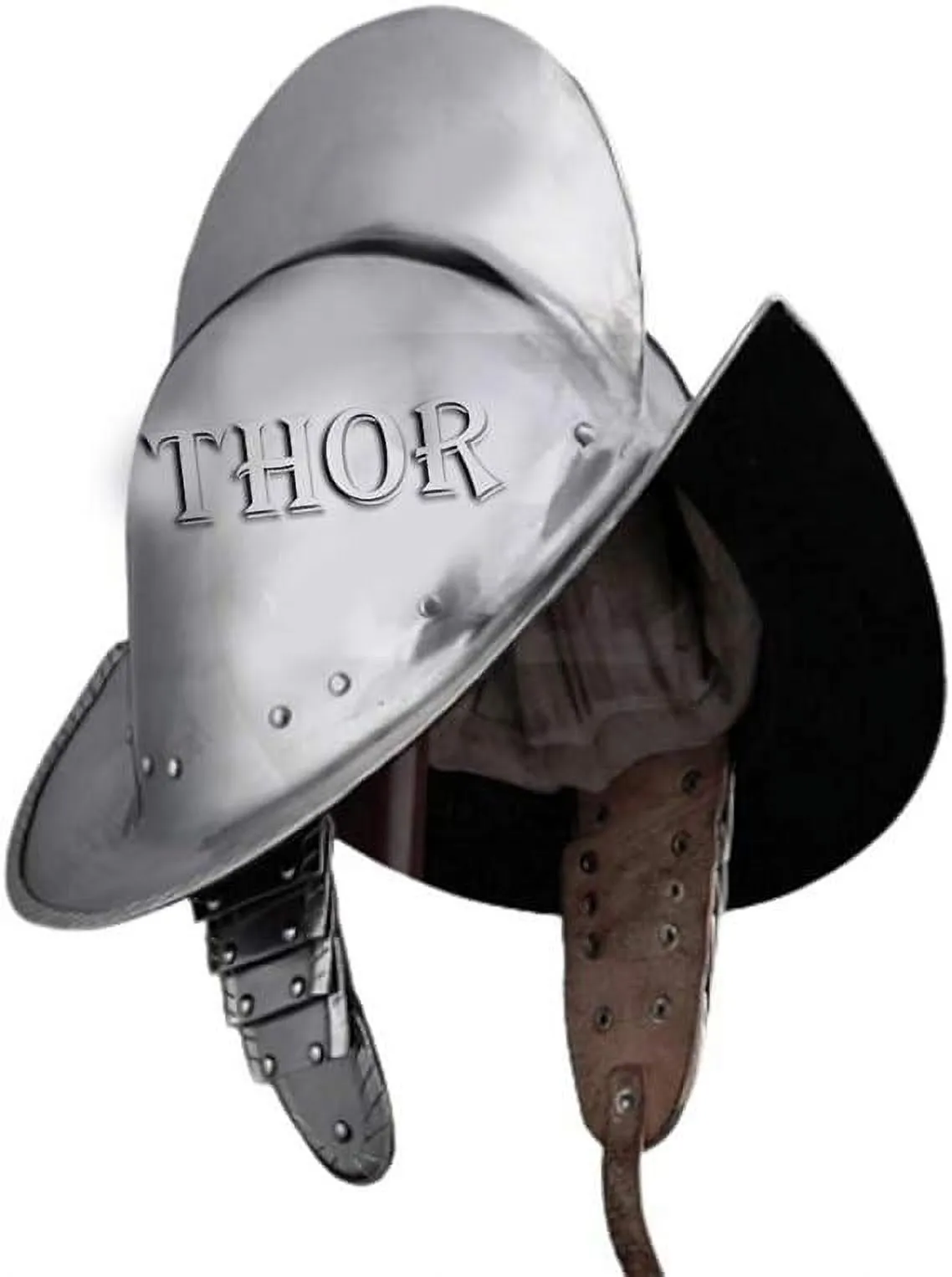 THOR INSTRUMENTS Spanish Comb Morion Boat Medieval Helmet 18 Gauge Steel Rustic Vintage Home Decor Gifts