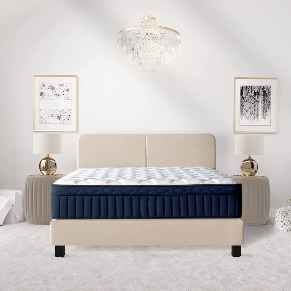 Full Size 12 Inch Medium Pillow Top Memory Foam Mattress Edge Support brn sleep products