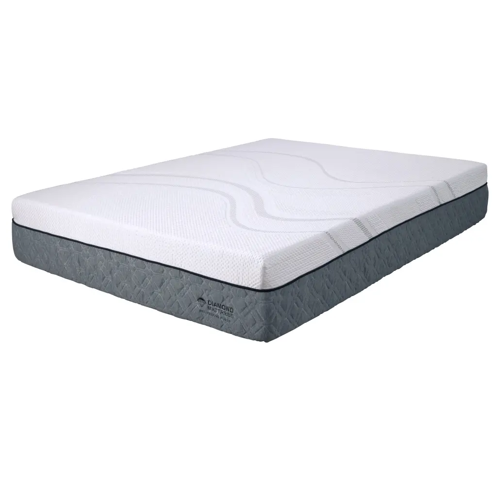 Twin Capri Graphene Memory Foam 12 Inch Firm Feel White Polyurethane Mattress diamond mattress