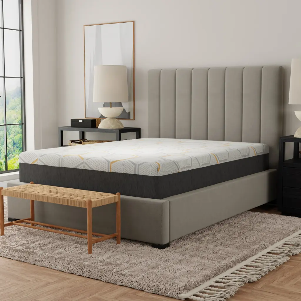 12 Inch Copper Gel Cooling Memory Foam Mattress Edge Support and Airflow motiontrend