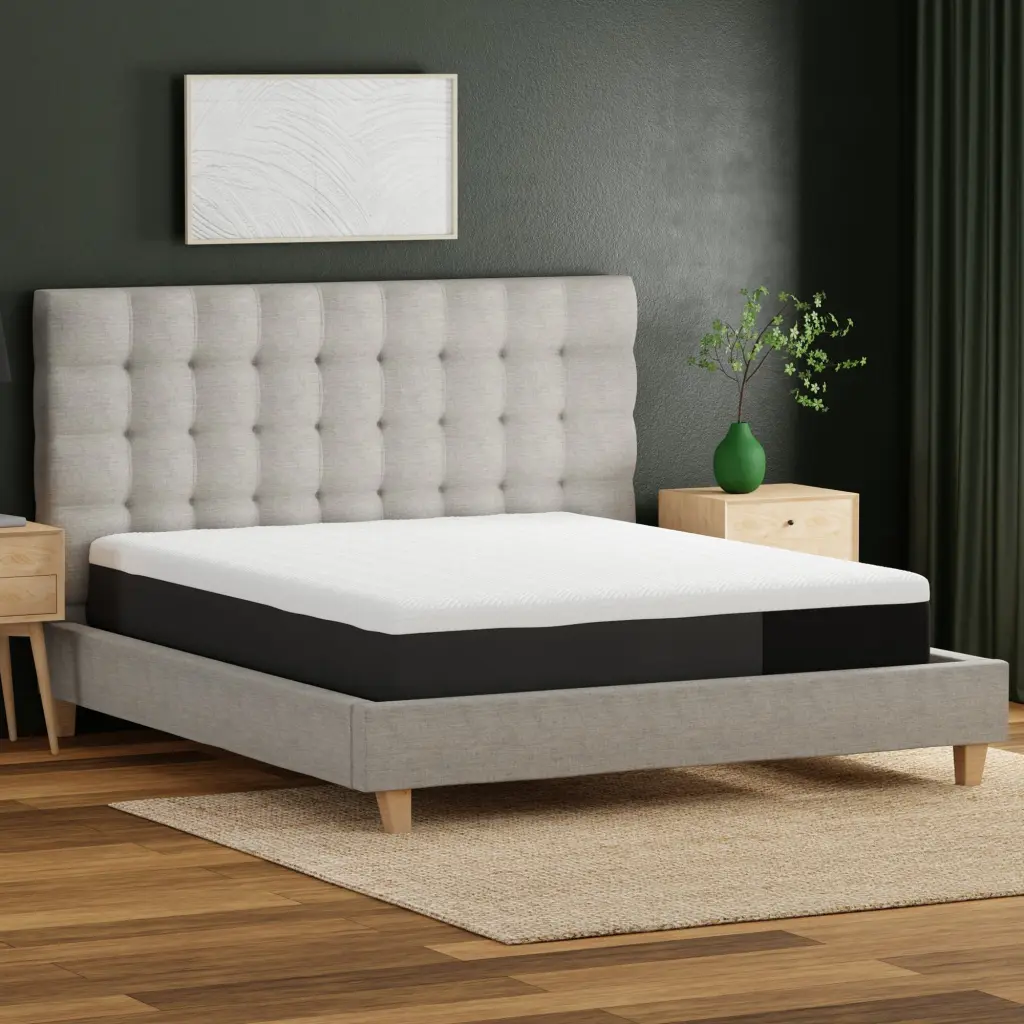 10 Inch Essentials Gel Infused Memory Foam Mattress - Twin Size White Foam motiontrend