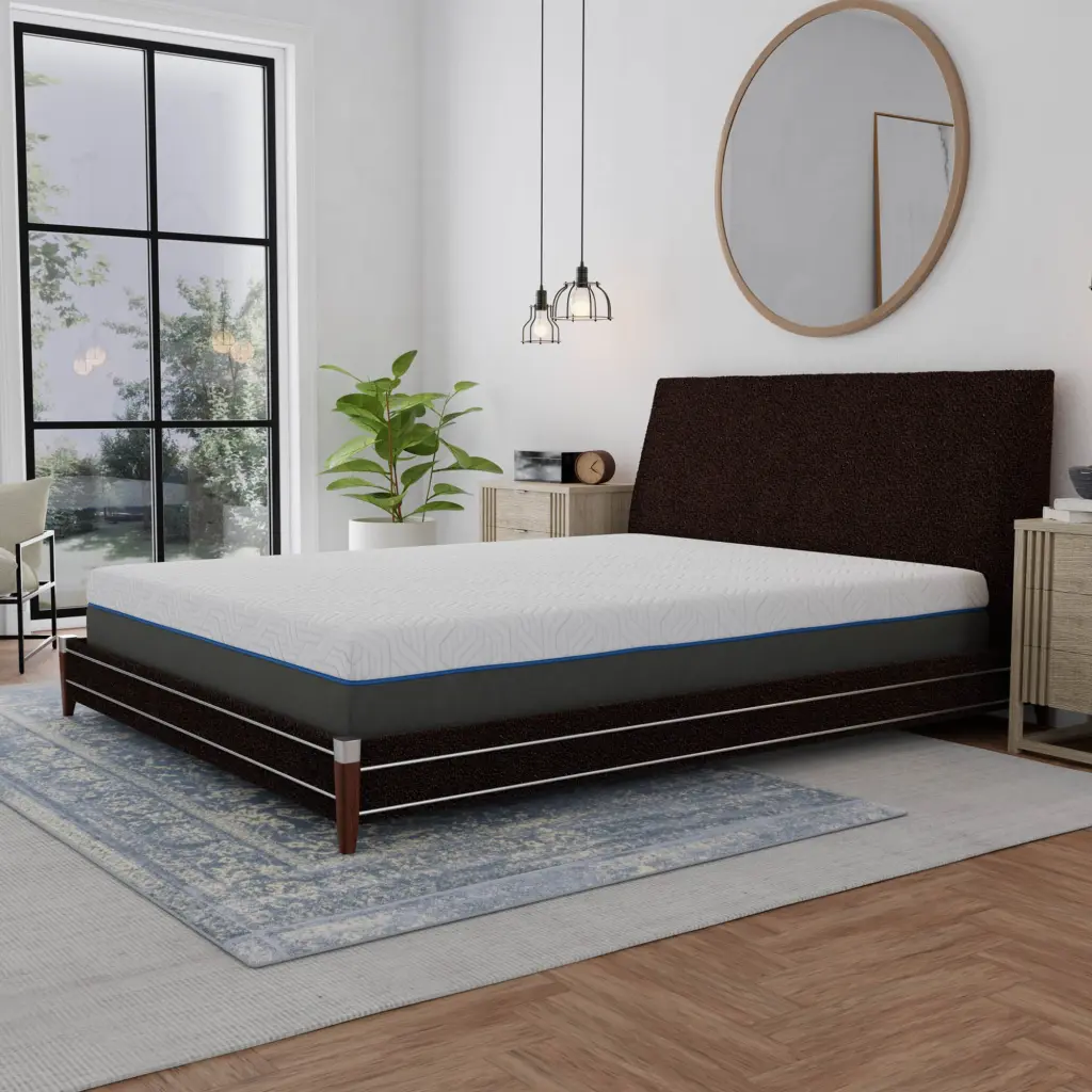 12 Inch Lavender Firm Gel Memory Foam Mattress Edge Support and Airflow Cooling motiontrend