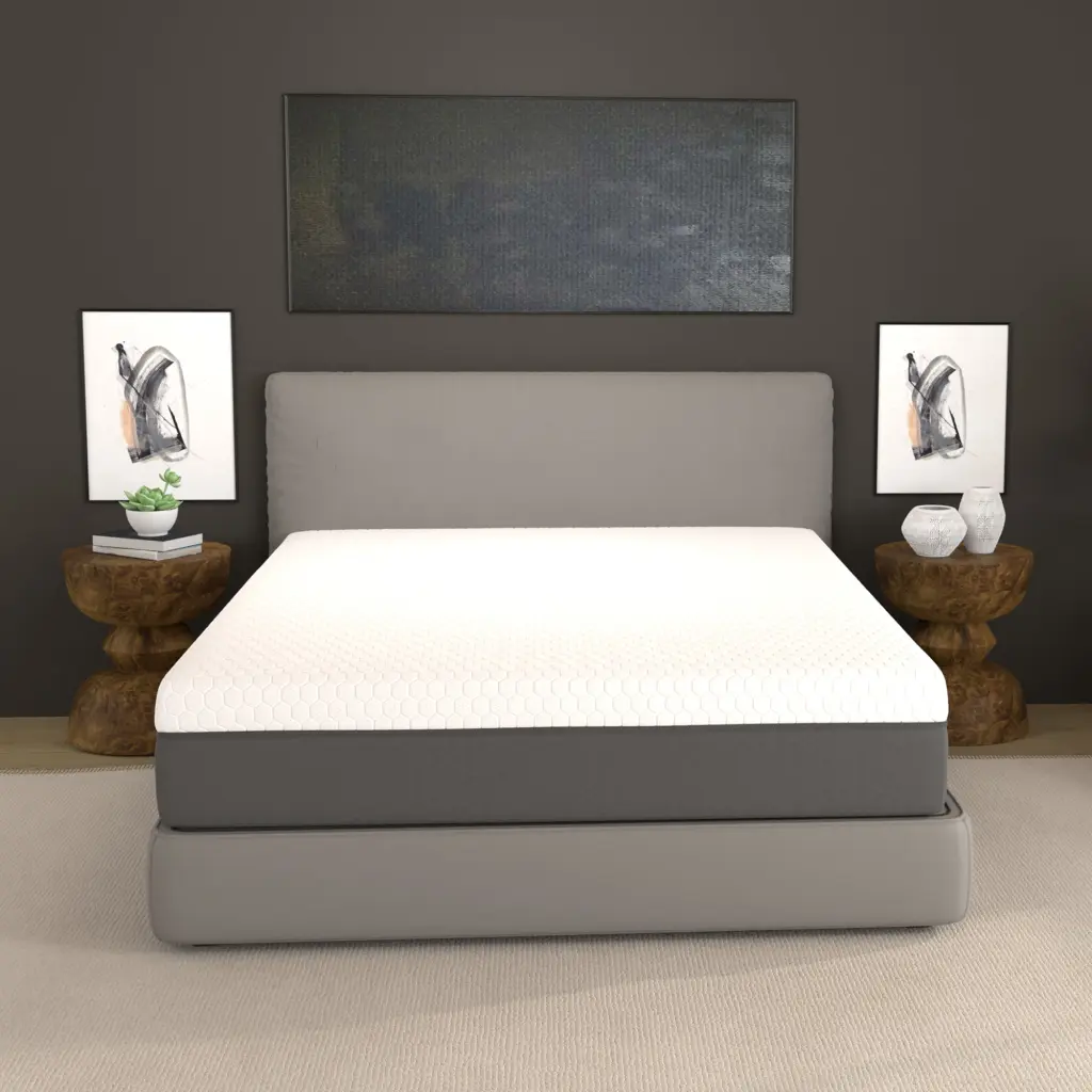 12 Inch Zoned Ease Regions Cooling Cover Gel Swirl Memory Foam motiontrend