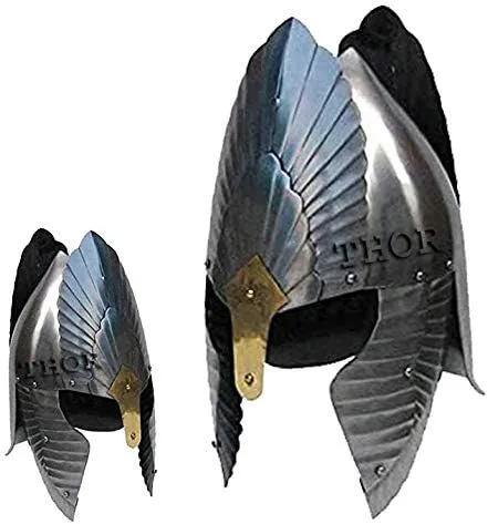 THOR INSTRUMENTS Fantasy King Helmet Silver Metallic One Size Rustic Vintage Home Decor Gifts