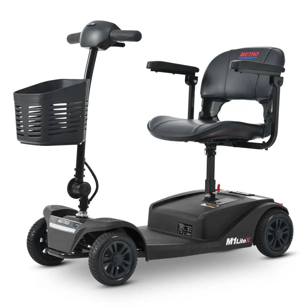 M1 Litex Black Metal - Sleek and Durable Metal Product metro mobility