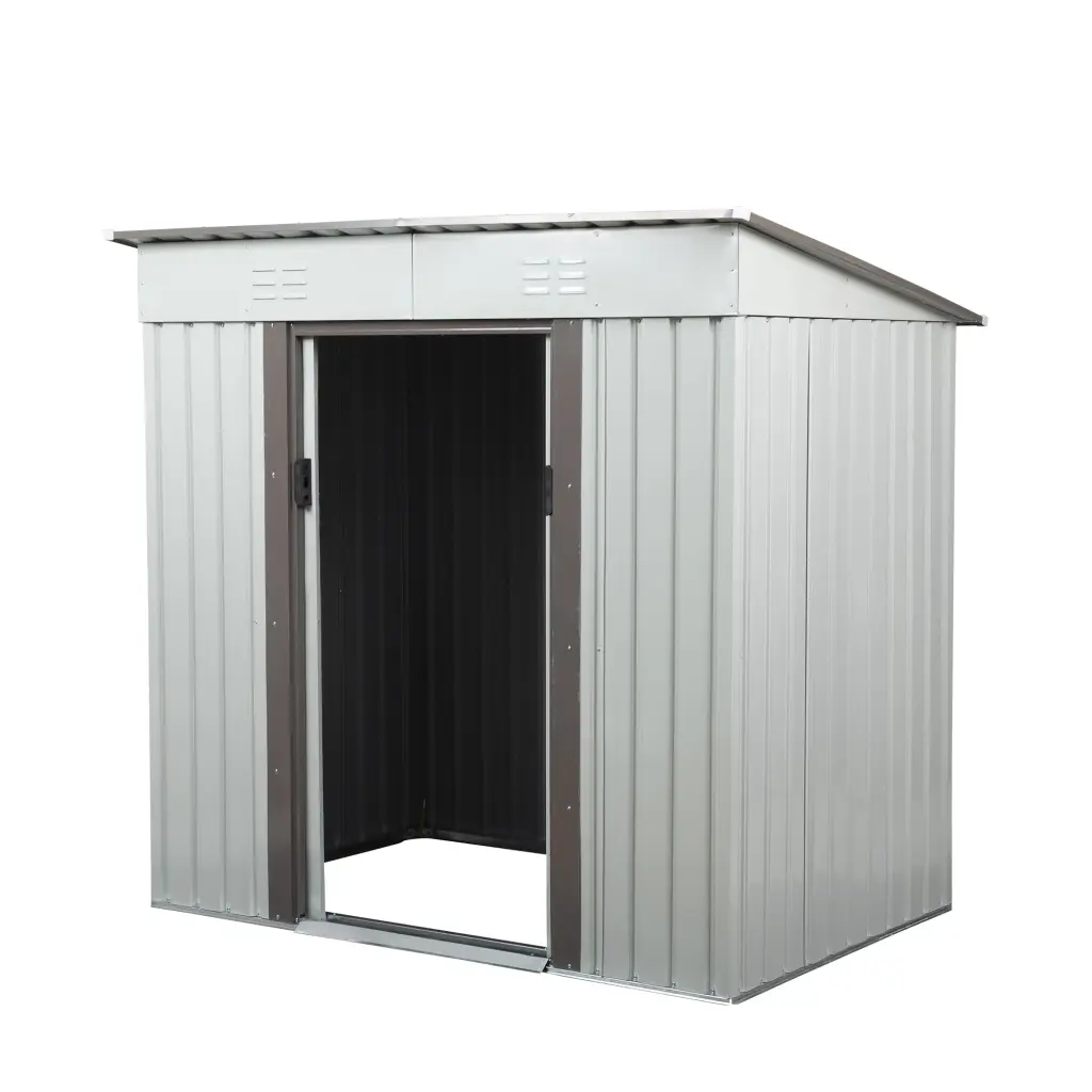 4 X 6 Ft Outdoor Storage Shed Lockable Sliding Doors Patio and Garden w2181