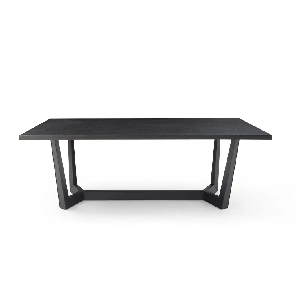 Rectangular MDF Dining Table Mid Century Modern Dining Room or Balcony justone interior