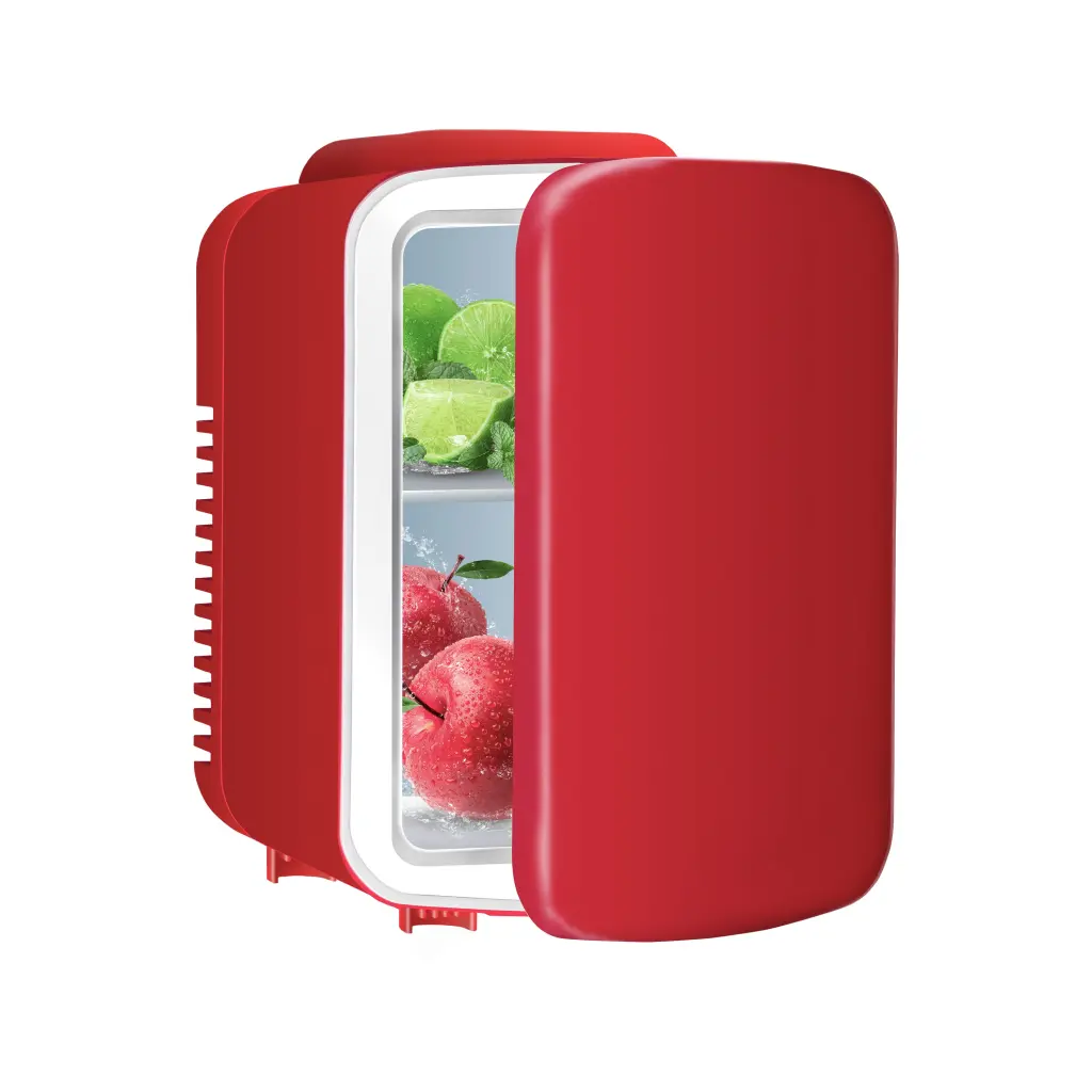 4L Mini Fridge, 6 Can Travel-friendly Cooler and Warmer Freon Free Office or Car w1134dhs
