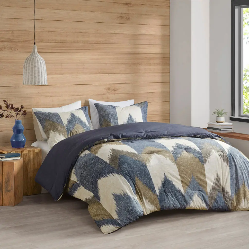 3 Piece Easeer Mini Set Navy Polyester Bedding Accessories jla