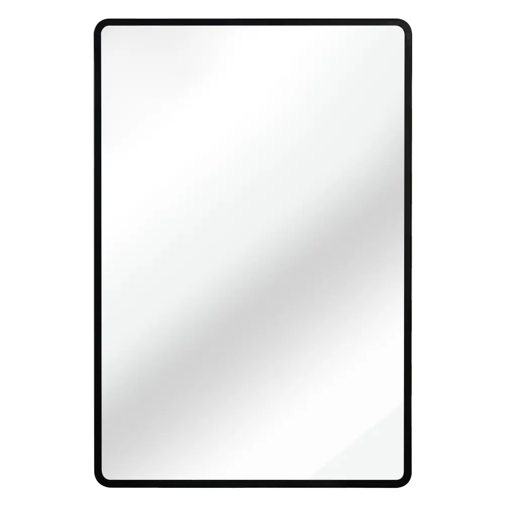 Black 24X36 Inch Metal Framed Wall Mount Or Recessed Mirror Cabinet sdkoa