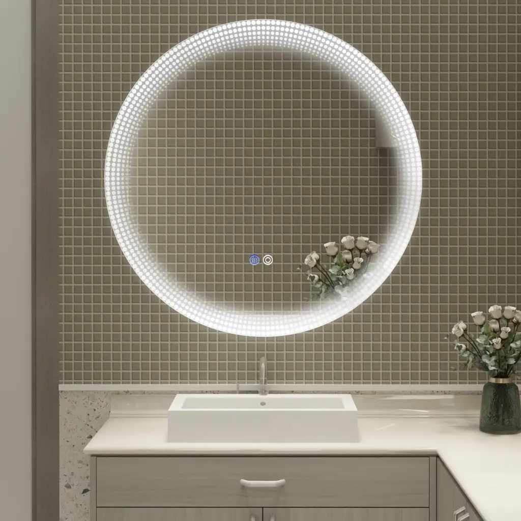 24 Inch Switch Held Memory LED Mirror Wall Mounted Vanity Mirrors g-lemon