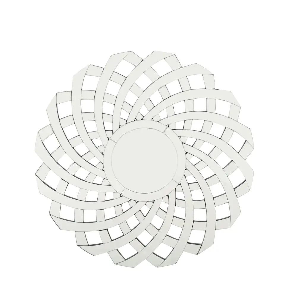 Mirror Clear MDF Wall Mirror Modern Design nh-home living