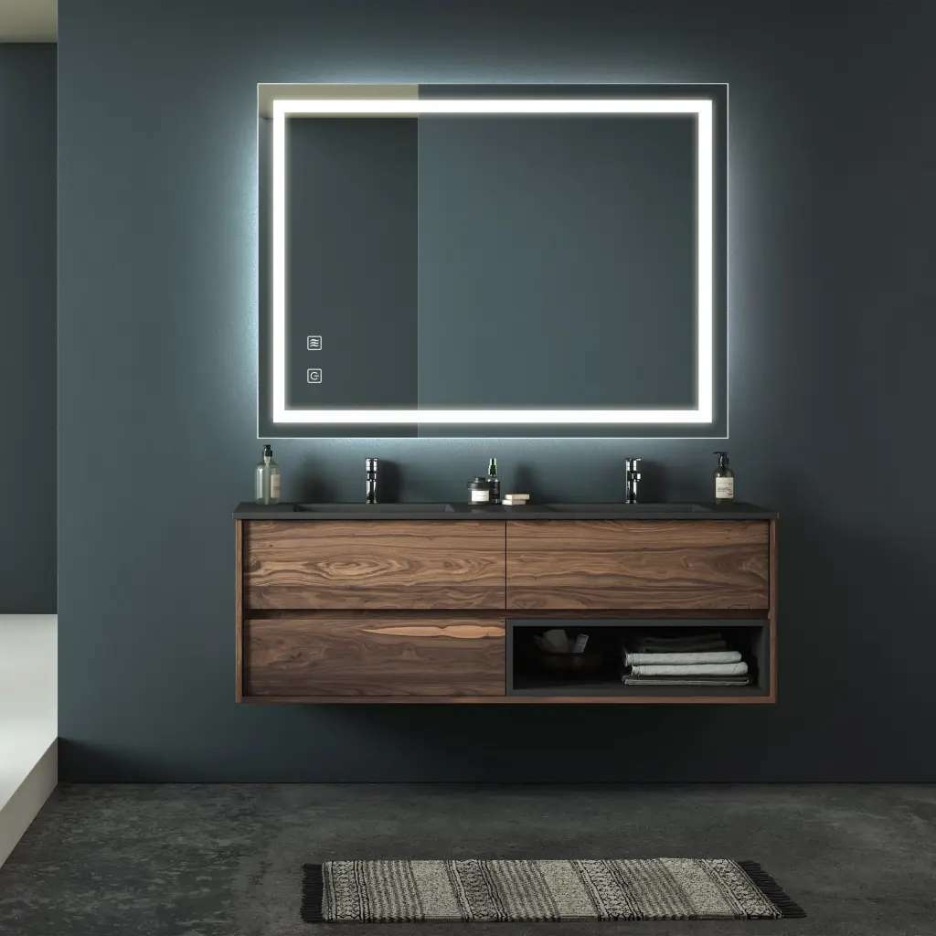 36x28 Inch Bathroom LED Vanity Mirror Concentrated Backlight rnb