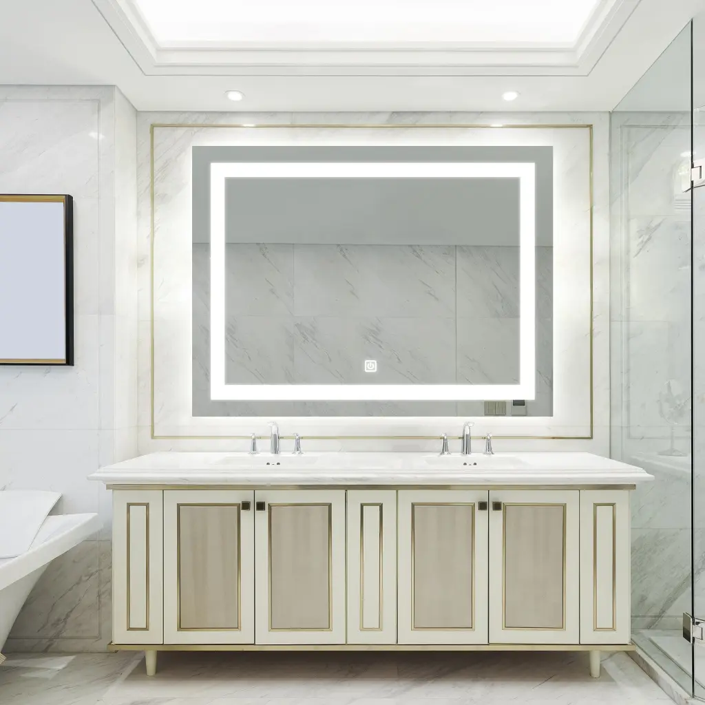 40X32 Inch Bathroom LED Classy Vanity Mirror High Lumen Dimmable Lighting rnb