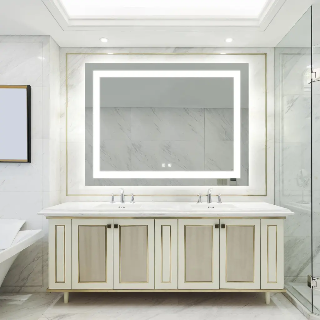 48X36 Inch Bathroom LED Classy Vanity Mirror Concentrated Backlighting rnb