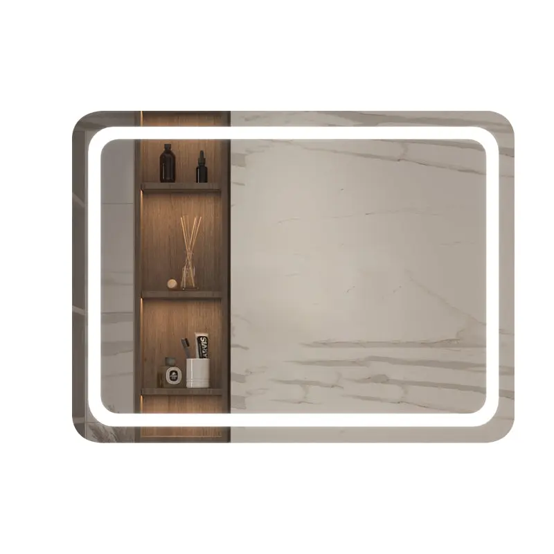 23 Inch LED Single Bathroom Vanity Mirror Sleek Crystal Design singularity