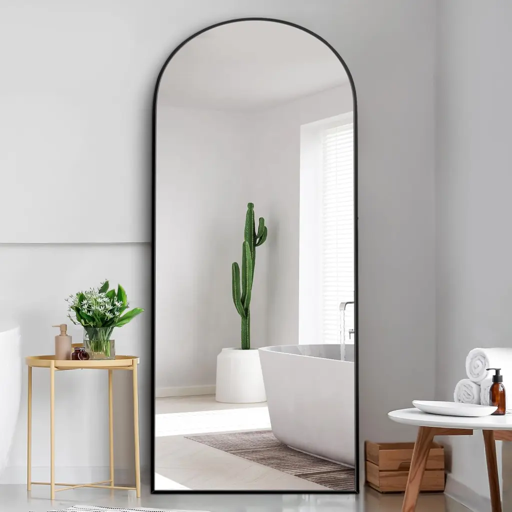 Dolonm 71X24 Inch Arch Full Length Mirror Modern Standing Floor Mirror t2956