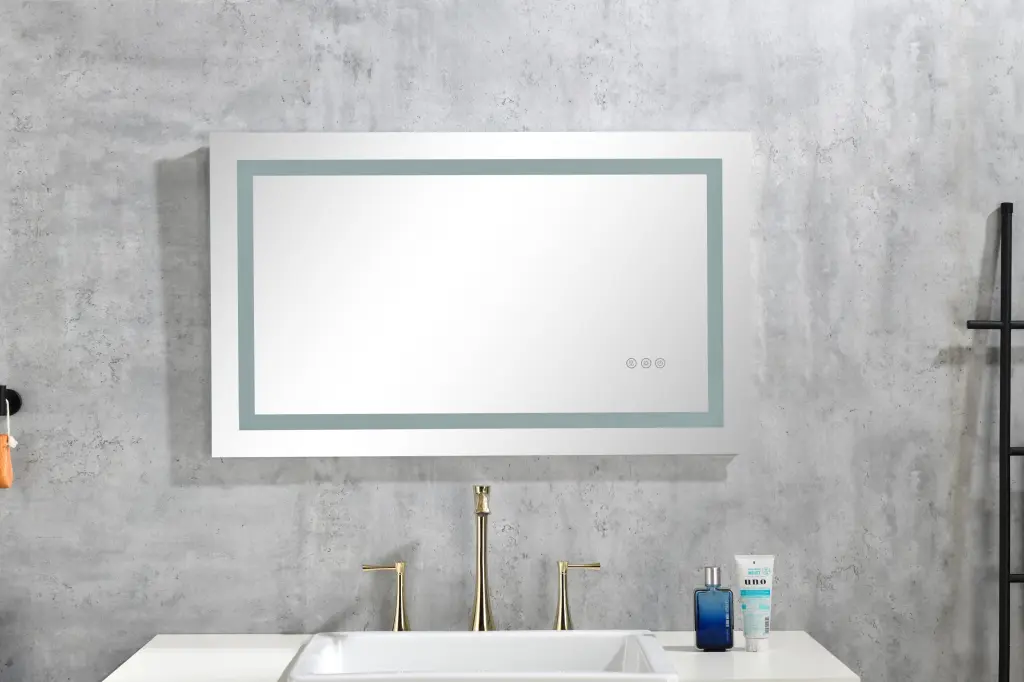 40x20 Inch LED Bathroom Mirror Front and Backlight Dimmable Vanity Mirror w928 dongtu group
