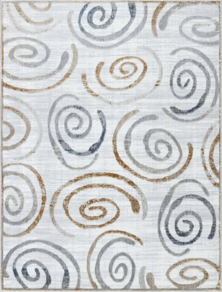 Nova GC SOH9006 Multi 7 Ft. 10 . X 9 Ft. 10 . Area Rug White Polyester icona home decor
