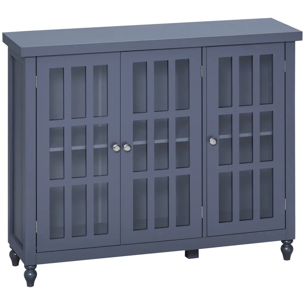 Homcom Sideboard Buffet Cabinet Credenza Coffee Bar Cabinet Storage Shelves aosom business
