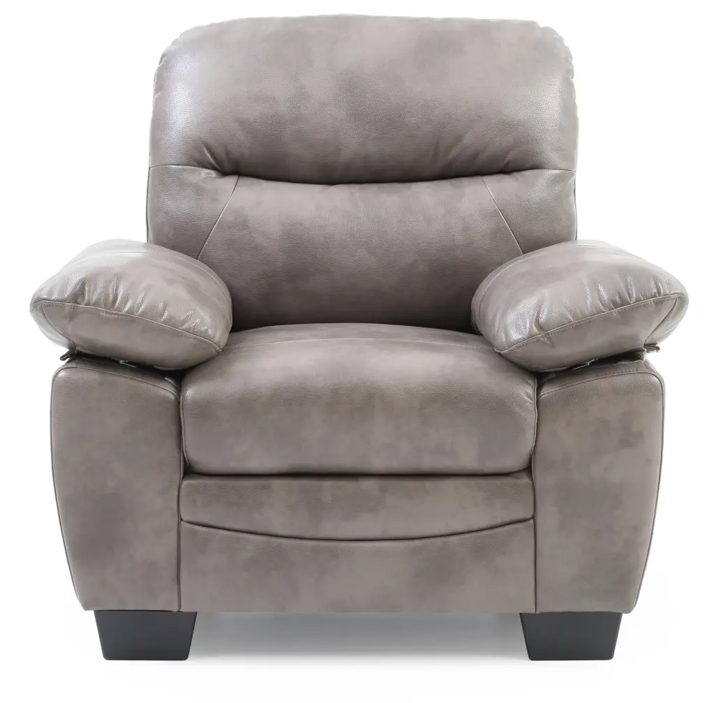 MARTA G676 C Chair Gray Foam PU Modern Accent Chair glory furniture
