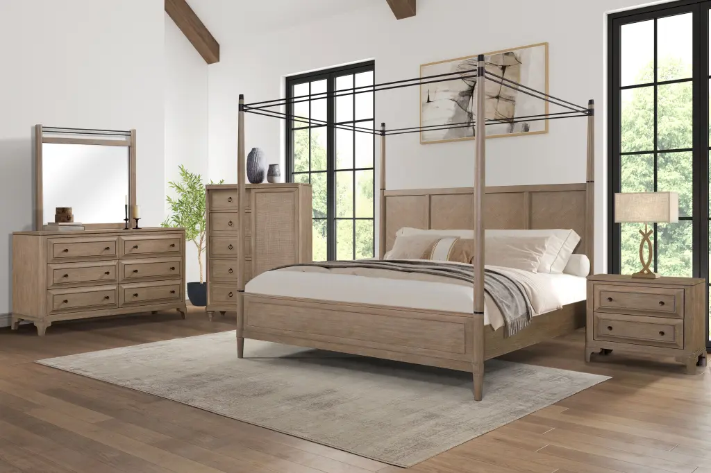 2 Drawer Nightstand Sand Finish Sand Solid Wood Mdf Bedside Table ihomefurnishings