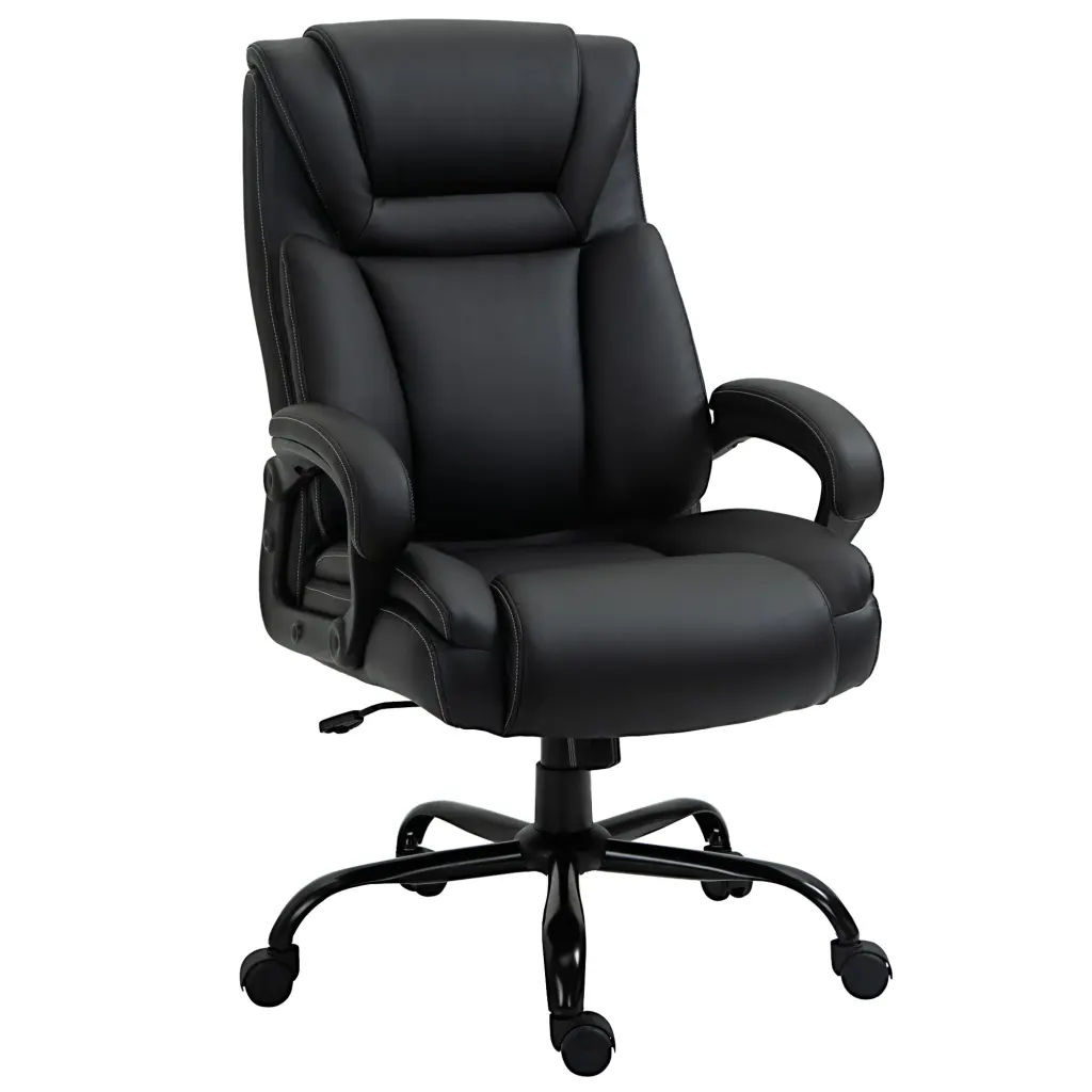 Big And Tall 400Lbs Executive Office Chair Wide Seat, Computer Desk Chair aosom business