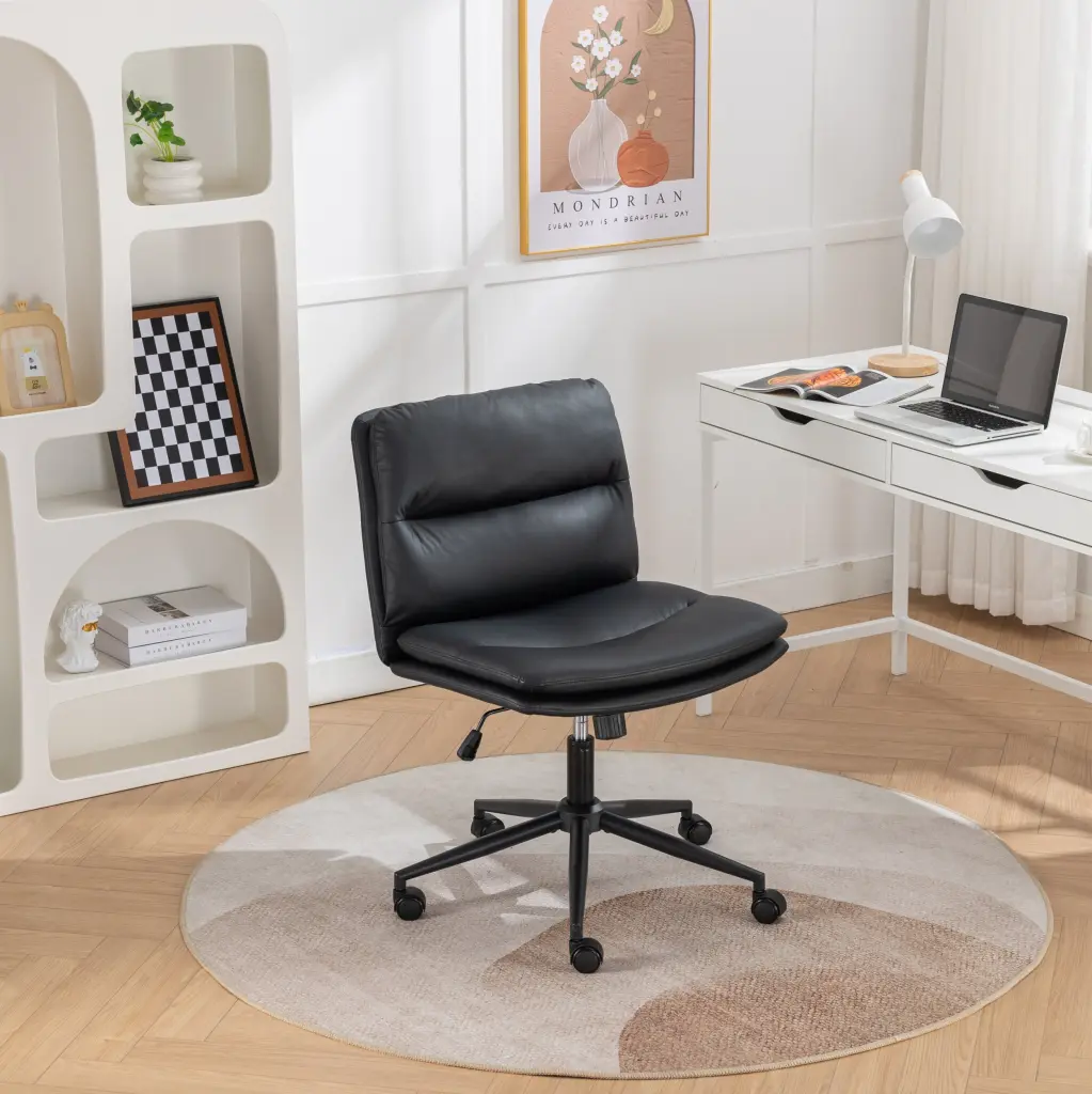 Bizerte Adjustable Swivel Criss Cross Chair Wide Seat Office Chair Home and Office hz