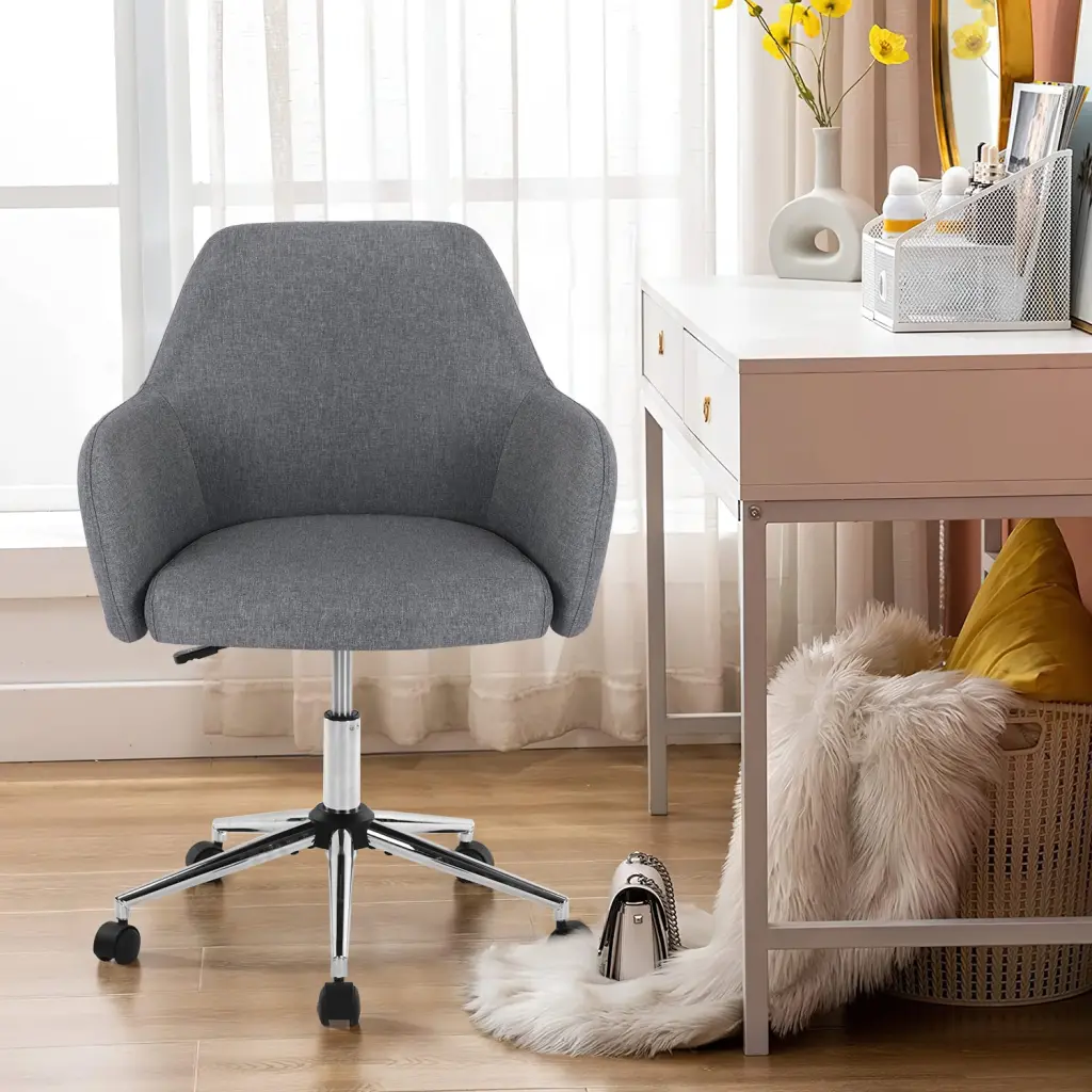 Home Office Swivel Adjustable Executive Accent Chair vanbow