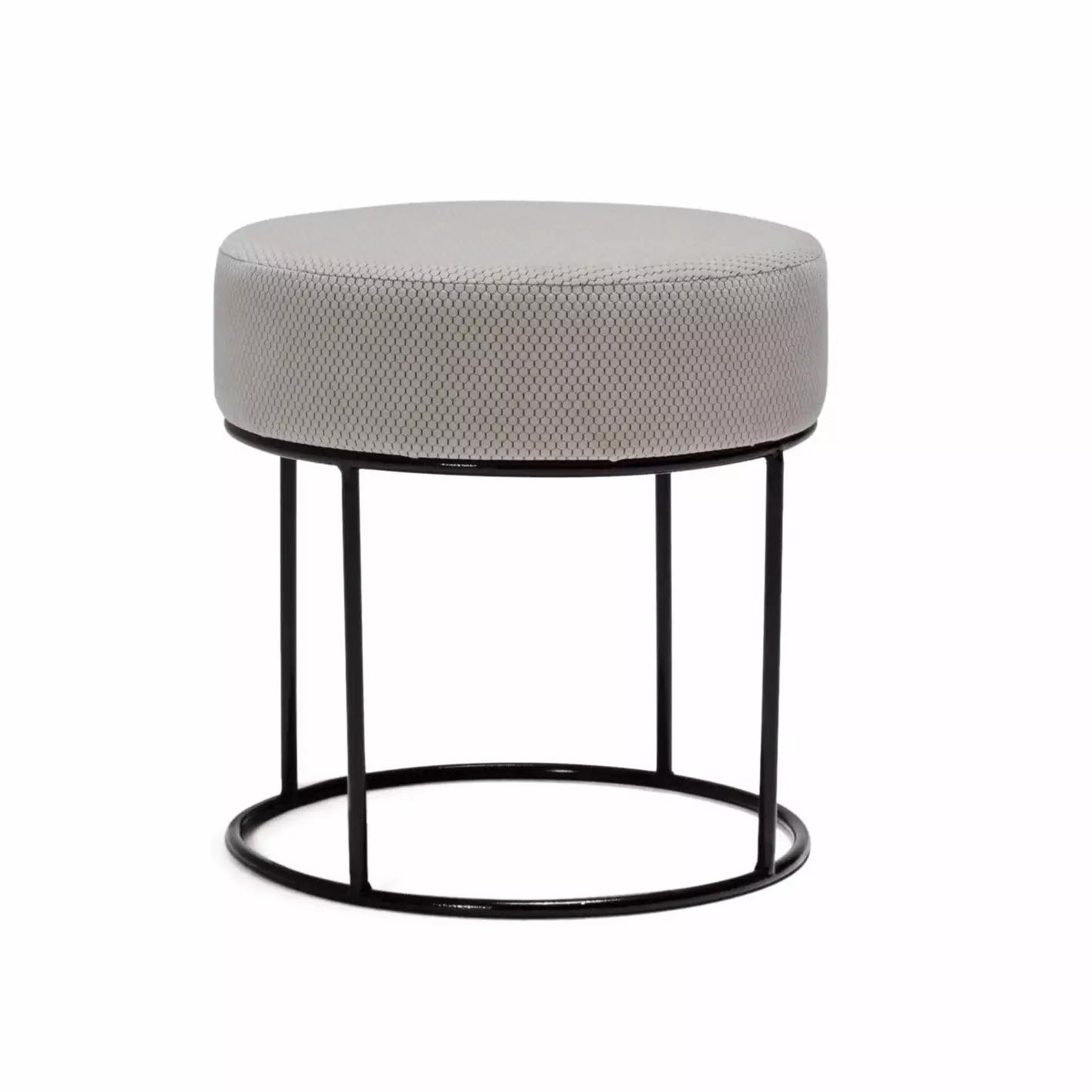 Balcab Home Cream Moon Steel 501 Tuffet Footstool