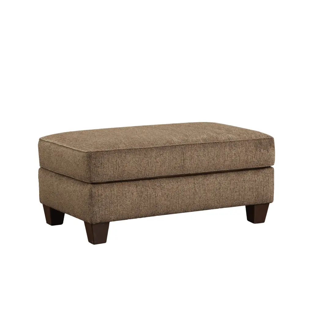 Camero Cafe Fabric Cocktail Ottoman Brown Espresso Polyester Wood Poly Footrest hz